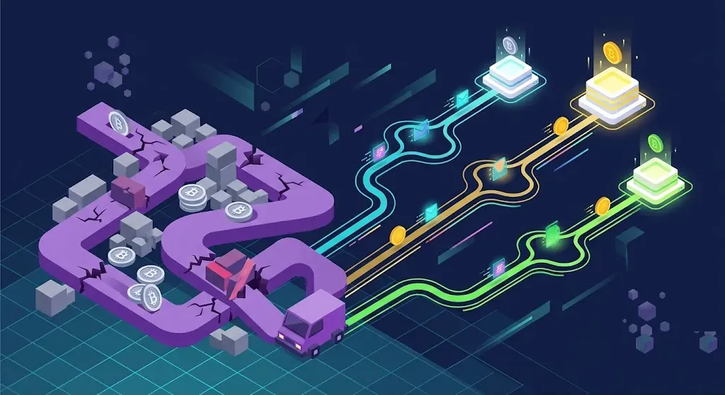 Alternative blockchain network routes branching out