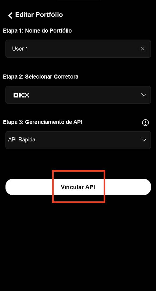 Start OKX Fast API binding process