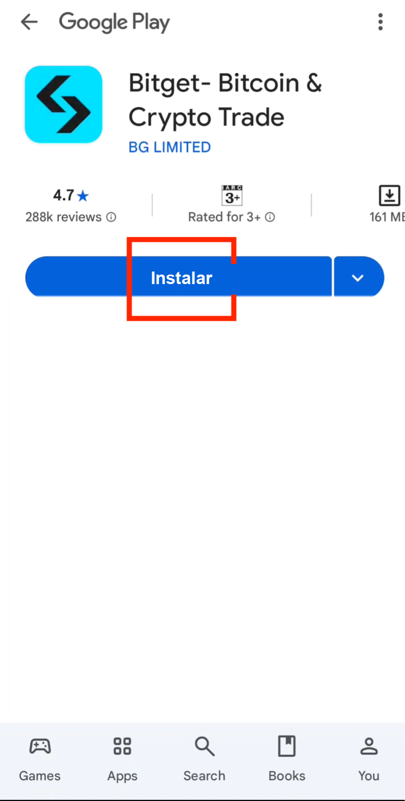 Bitget registration screenshot Step 5: install Bitget app from App Store or Google Play