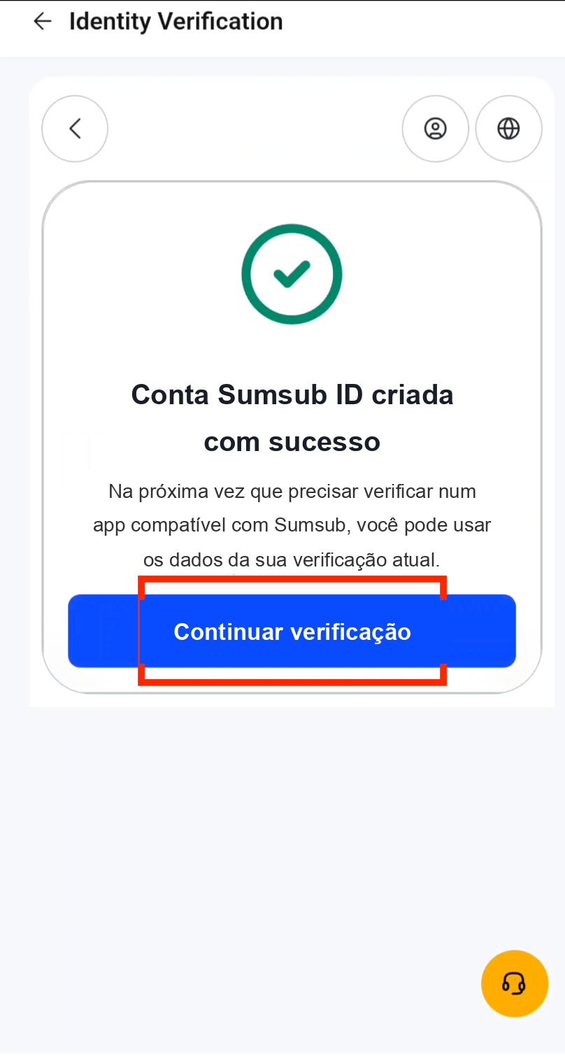 Continuar a verificação KYC da Bybit