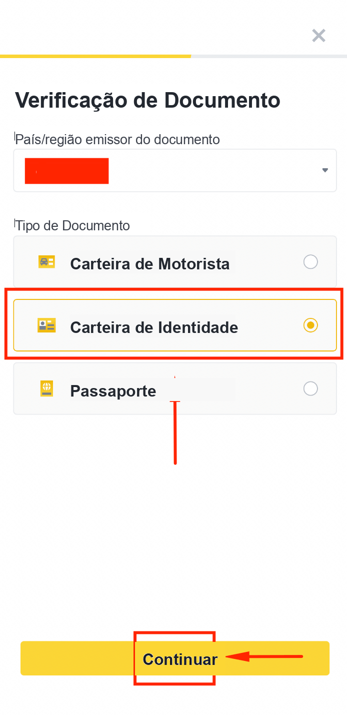 Inserir o endereço residencial para o KYC da Binance