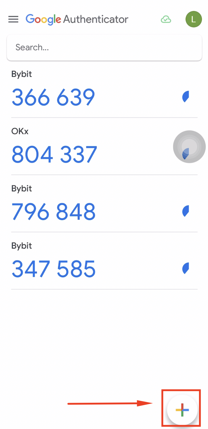 Adicionar conta no Google Authenticator